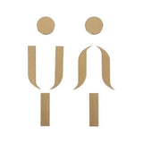 Luxury Aluminium Washroom Sign, Bathroom Sign, Restroom Sign, Toilet Sign