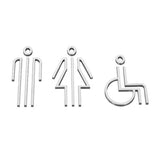 Luxury Matt Surface Metal Washroom Sign, Bathroom Sign, Restroom Sign, Toilet Sign, Disabled Sign, Handicapped Sign