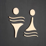 Luxury Aluminium Washroom Sign, Bathroom Sign, Restroom Sign, Toilet Sign