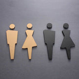 Luxury Aluminium Washroom Sign, Bathroom Sign, Restroom Sign, Toilet Sign