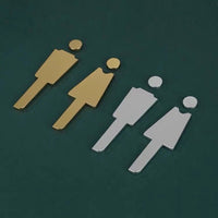 Luxury Aluminium Washroom Sign, Bathroom Sign, Restroom Sign, Toilet Sign