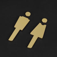 Luxury Aluminium Washroom Sign, Bathroom Sign, Restroom Sign, Toilet Sign