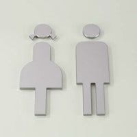 Luxury Aluminium Washroom Sign, Bathroom Sign, Restroom Sign, Toilet Sign