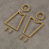 Luxury Aluminium Washroom Sign, Bathroom Sign, Restroom Sign, Toilet Sign