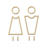 Luxury Aluminium Washroom Sign, Bathroom Sign, Restroom Sign, Toilet Sign