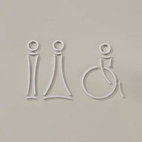 Luxury Matt Surface Metal Washroom Sign, Bathroom Sign, Restroom Sign, Toilet Sign, Disabled Sign, Handicapped Sign