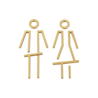 Luxury Aluminium Washroom Sign, Bathroom Sign, Restroom Sign, Toilet Sign