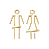 Luxury Aluminium Washroom Sign, Bathroom Sign, Restroom Sign, Toilet Sign