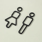 Luxury Aluminium Washroom Sign, Bathroom Sign, Restroom Sign, Toilet Sign