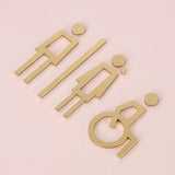 Luxury Matt Surface Metal Washroom Sign, Bathroom Sign, Restroom Sign, Toilet Sign, Disabled Sign, Handicapped Sign