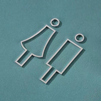 Luxury Aluminium Washroom Sign, Bathroom Sign, Restroom Sign, Toilet Sign