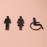 Luxury Matt Surface Metal Washroom Sign, Bathroom Sign, Restroom Sign, Toilet Sign, Disabled Sign, Handicapped Sign