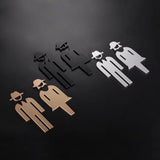 Luxury Aluminium Washroom Sign, Bathroom Sign, Restroom Sign, Toilet Sign