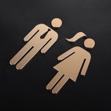 Luxury Aluminium Washroom Sign, Bathroom Sign, Restroom Sign, Toilet Sign