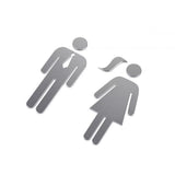 Luxury Aluminium Washroom Sign, Bathroom Sign, Restroom Sign, Toilet Sign