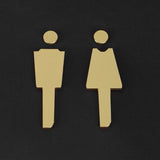 Luxury Aluminium Washroom Sign, Bathroom Sign, Restroom Sign, Toilet Sign