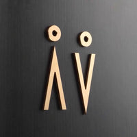 Luxury Aluminium Washroom Sign, Bathroom Sign, Restroom Sign, Toilet Sign