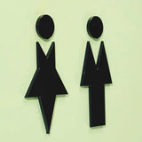 Luxury Aluminium Washroom Sign, Bathroom Sign, Restroom Sign, Toilet Sign