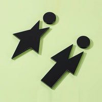 Luxury Aluminium Washroom Sign, Bathroom Sign, Restroom Sign, Toilet Sign