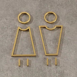 Luxury Aluminium Washroom Sign, Bathroom Sign, Restroom Sign, Toilet Sign