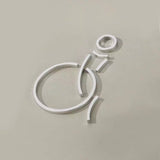 Luxury Matt Surface Metal Washroom Sign, Bathroom Sign, Restroom Sign, Toilet Sign, Disabled Sign, Handicapped Sign