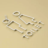 Luxury Aluminium Washroom Sign, Bathroom Sign, Restroom Sign, Toilet Sign