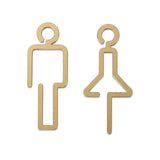 Luxury Aluminium Washroom Sign, Bathroom Sign, Restroom Sign, Toilet Sign