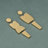 Luxury Aluminium Washroom Sign, Bathroom Sign, Restroom Sign, Toilet Sign