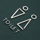 Luxury Aluminium Washroom Sign, Bathroom Sign, Restroom Sign, Toilet Sign