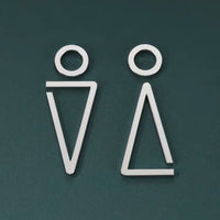 Luxury Aluminium Washroom Sign, Bathroom Sign, Restroom Sign, Toilet Sign