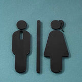 Luxury Aluminium Washroom Sign, Bathroom Sign, Restroom Sign, Toilet Sign