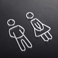 Luxury Aluminium Washroom Sign, Bathroom Sign, Restroom Sign, Toilet Sign