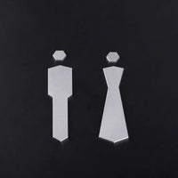 Luxury Aluminium Washroom Sign, Bathroom Sign, Restroom Sign, Toilet Sign