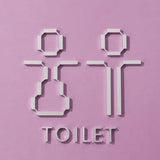 Luxury Aluminium Washroom Sign, Bathroom Sign, Restroom Sign, Toilet Sign