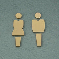 Luxury Aluminium Washroom Sign, Bathroom Sign, Restroom Sign, Toilet Sign