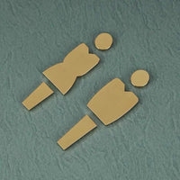 Luxury Aluminium Washroom Sign, Bathroom Sign, Restroom Sign, Toilet Sign