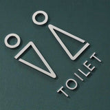 Luxury Aluminium Washroom Sign, Bathroom Sign, Restroom Sign, Toilet Sign