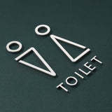 Luxury Aluminium Washroom Sign, Bathroom Sign, Restroom Sign, Toilet Sign