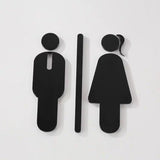 Luxury Aluminium Washroom Sign, Bathroom Sign, Restroom Sign, Toilet Sign