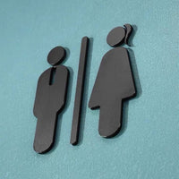 Luxury Aluminium Washroom Sign, Bathroom Sign, Restroom Sign, Toilet Sign