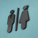 Luxury Aluminium Washroom Sign, Bathroom Sign, Restroom Sign, Toilet Sign