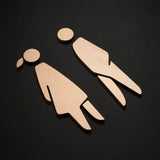 Luxury Aluminium Washroom Sign, Bathroom Sign, Restroom Sign, Toilet Sign