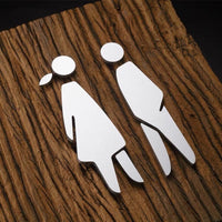 Luxury Aluminium Washroom Sign, Bathroom Sign, Restroom Sign, Toilet Sign