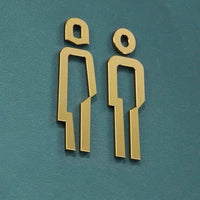 Luxury Aluminium Washroom Sign, Bathroom Sign, Restroom Sign, Toilet Sign