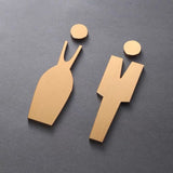 Luxury Aluminium Washroom Sign, Bathroom Sign, Restroom Sign, Toilet Sign