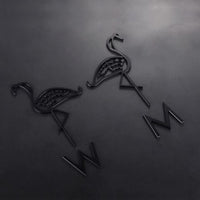 Luxury Aluminium Flamingo Washroom Sign, Bathroom Sign, Restroom Sign, Toilet Sign