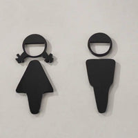 Luxury Aluminium Washroom Sign, Bathroom Sign, Restroom Sign, Toilet Sign