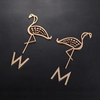 Luxury Aluminium Flamingo Washroom Sign, Bathroom Sign, Restroom Sign, Toilet Sign