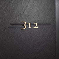 Luxury Matt Surface Metal Door Number Sign, Number Sign, Hotel Number Sign