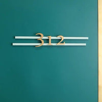 Luxury Matt Surface Metal Door Number Sign, Number Sign, Hotel Number Sign